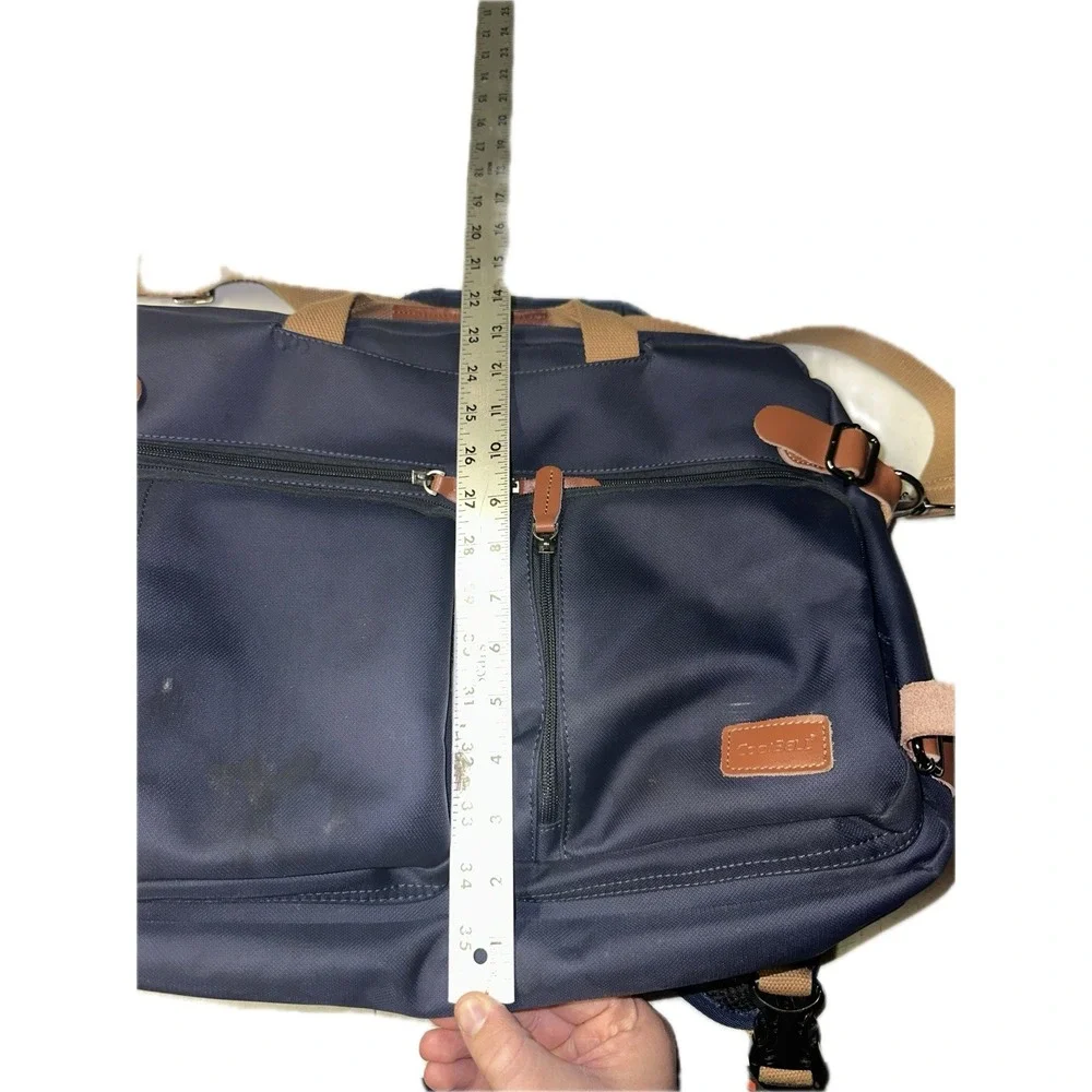 COOLBELL‎ Blue Convertible Messenger / Backpack 17